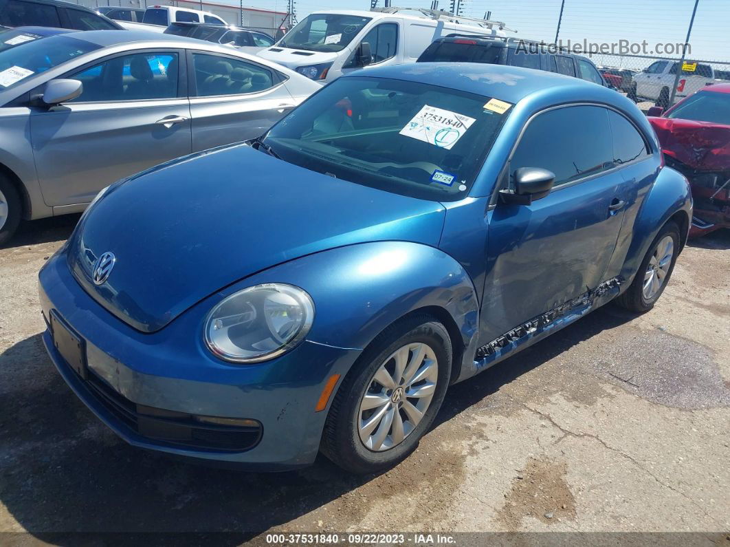 2016 Volkswagen Beetle Coupe 1.8t Fleet Edition Blue vin: 3VWF17AT9GM602103