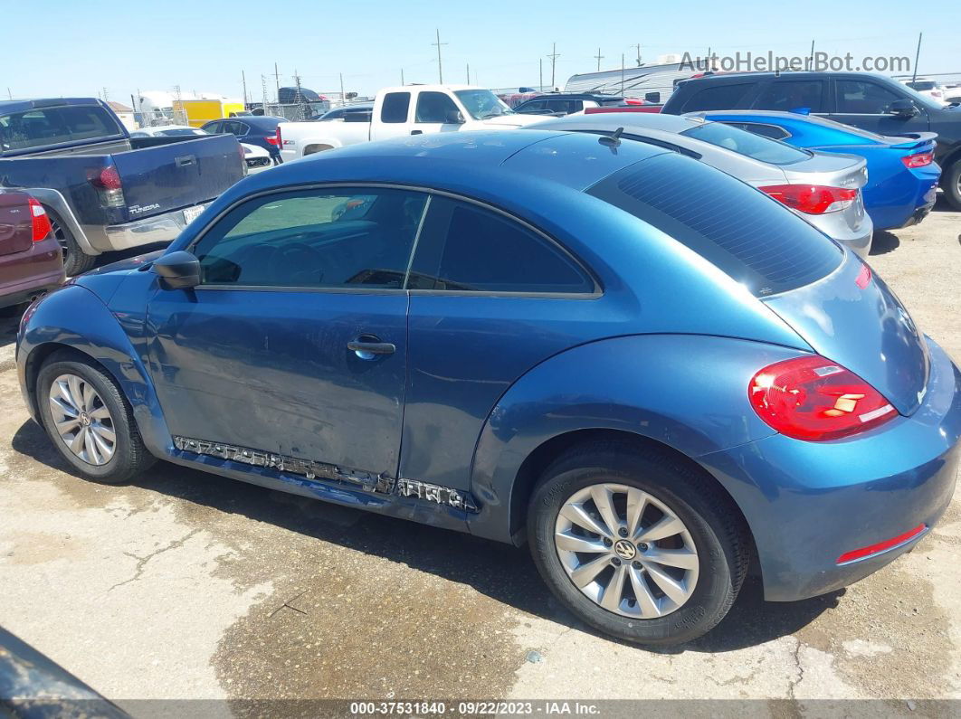 2016 Volkswagen Beetle Coupe 1.8t Fleet Edition Blue vin: 3VWF17AT9GM602103