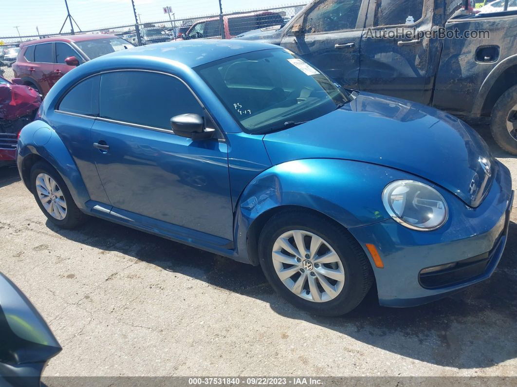 2016 Volkswagen Beetle Coupe 1.8t Fleet Edition Blue vin: 3VWF17AT9GM602103