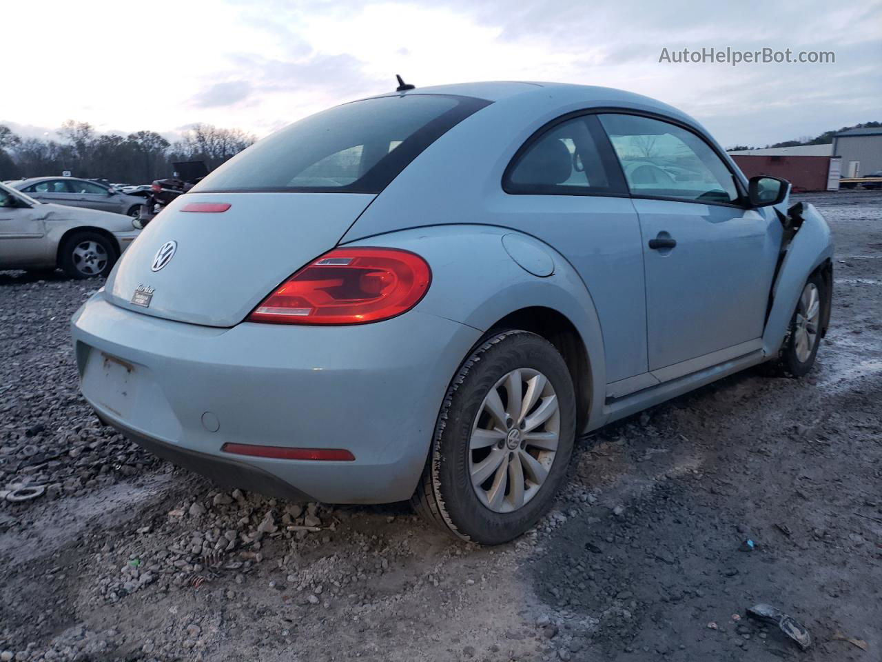 2016 Volkswagen Beetle 1.8t Blue vin: 3VWF17AT9GM605535