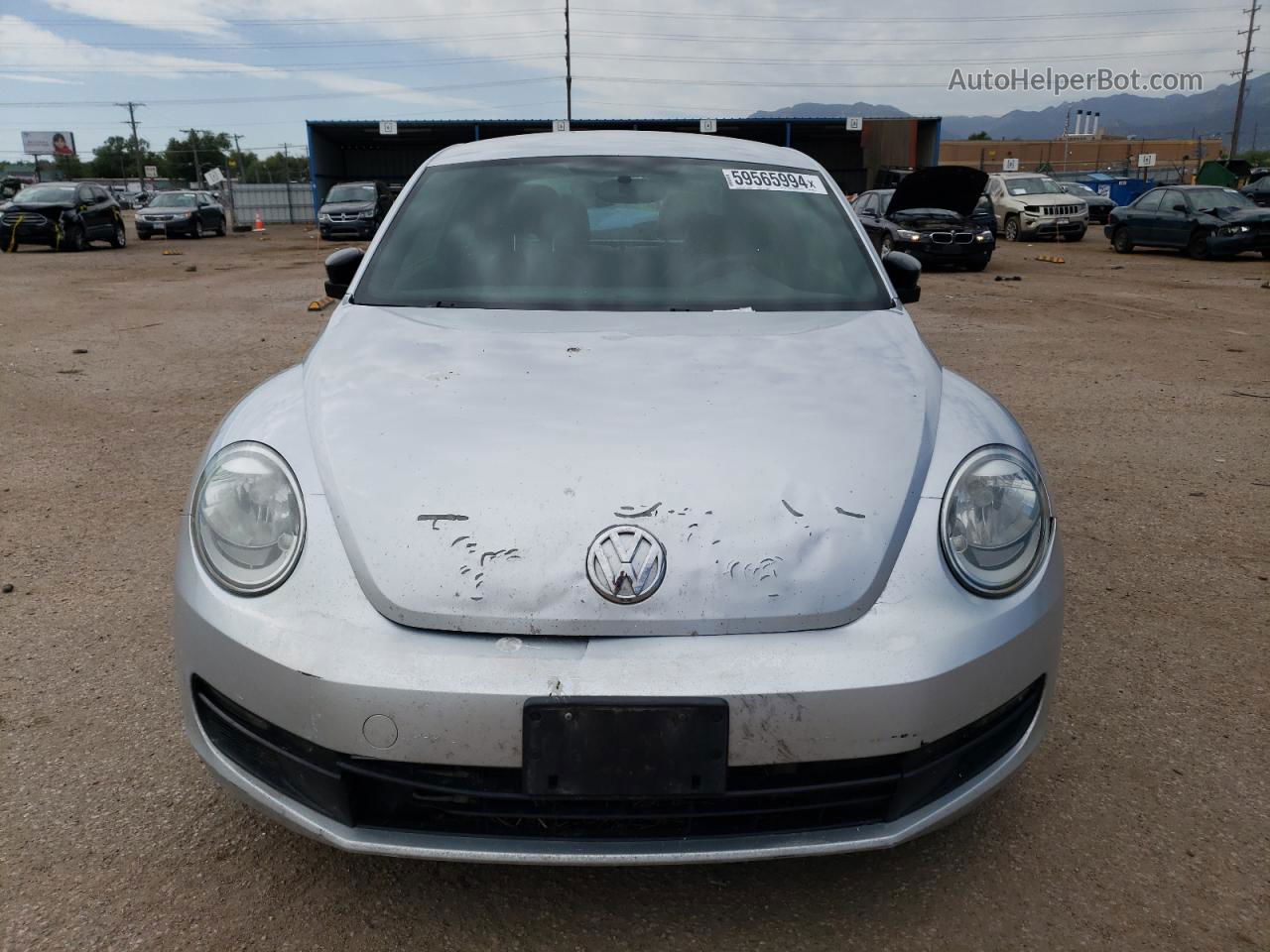 2016 Volkswagen Beetle 1.8t Silver vin: 3VWF17AT9GM606247