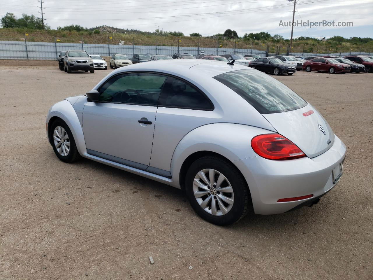 2016 Volkswagen Beetle 1.8t Silver vin: 3VWF17AT9GM606247