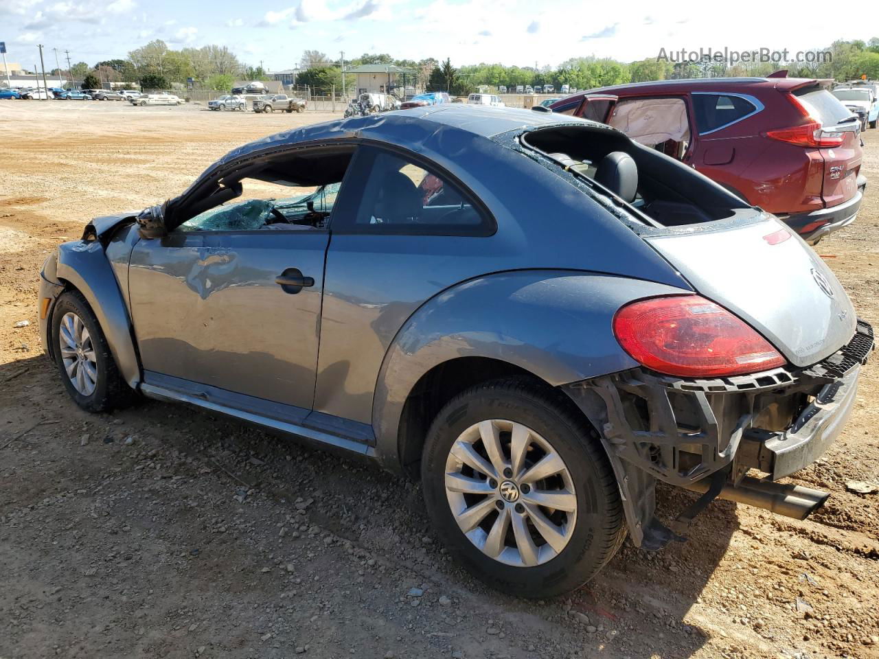 2016 Volkswagen Beetle 1.8t Gray vin: 3VWF17AT9GM609486