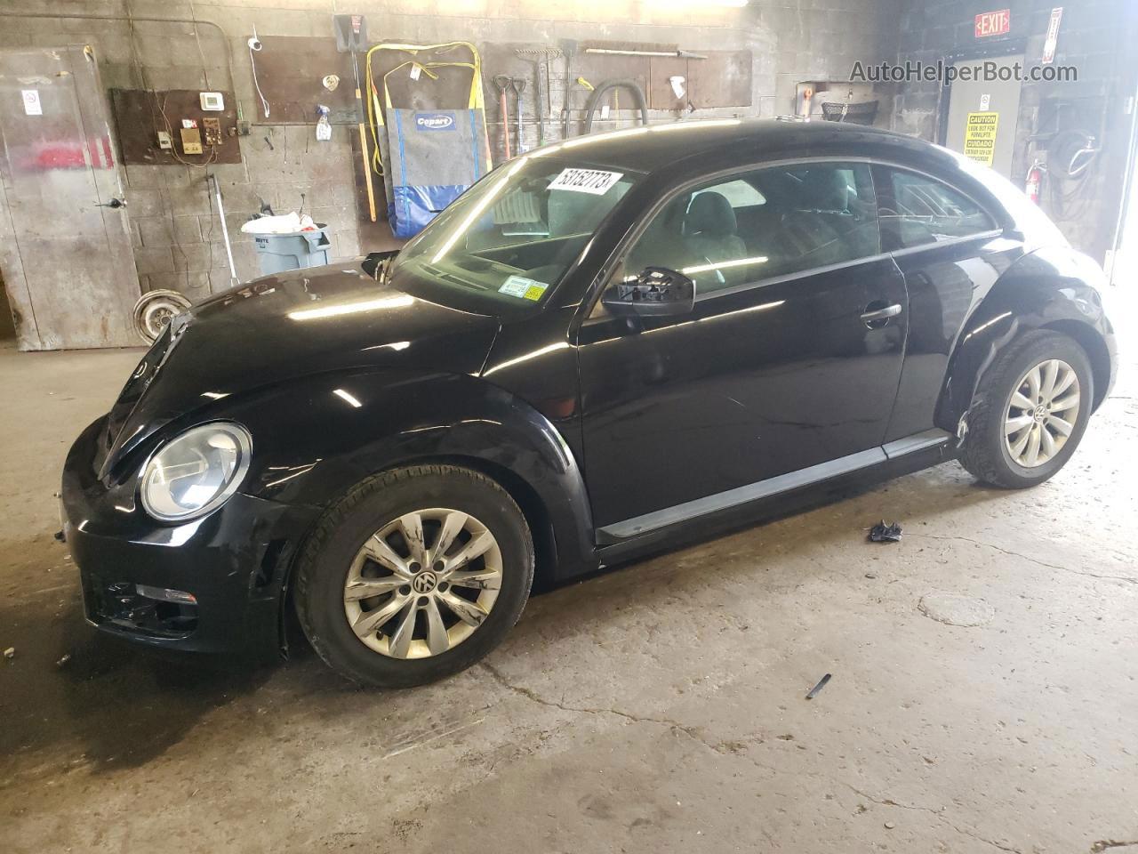 2014 Volkswagen Beetle  Черный vin: 3VWF17ATXEM642624