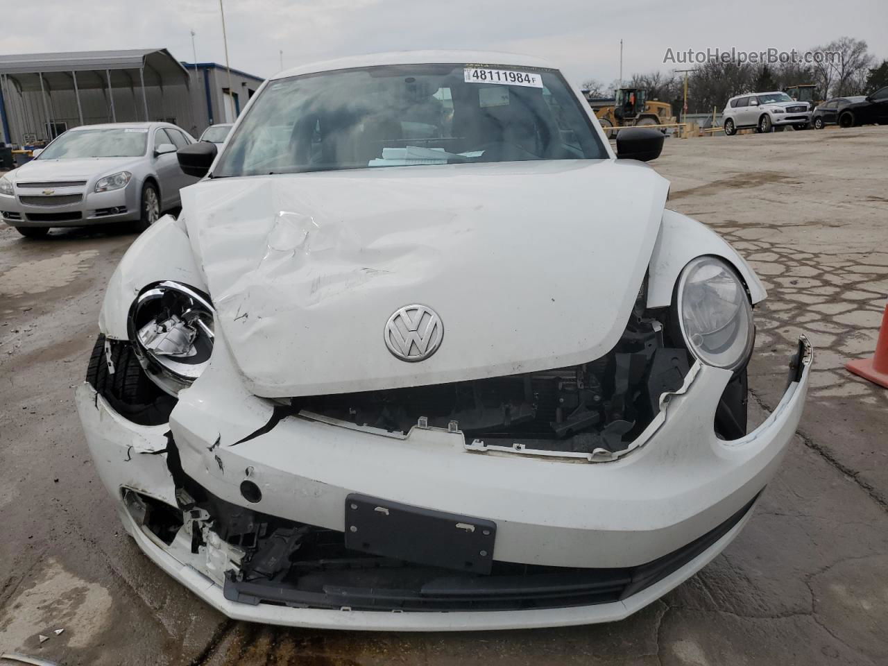 2014 Volkswagen Beetle  White vin: 3VWF17ATXEM651825