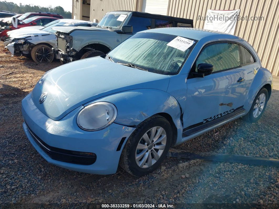 2016 Volkswagen Beetle 1.8t Fleet Edition Light Blue vin: 3VWF17ATXGM605026