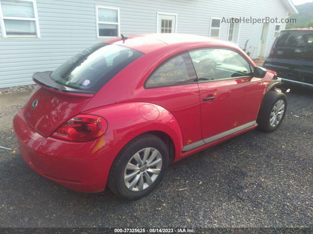 2016 Volkswagen Beetle Coupe 1.8t S Red vin: 3VWF17ATXGM608220