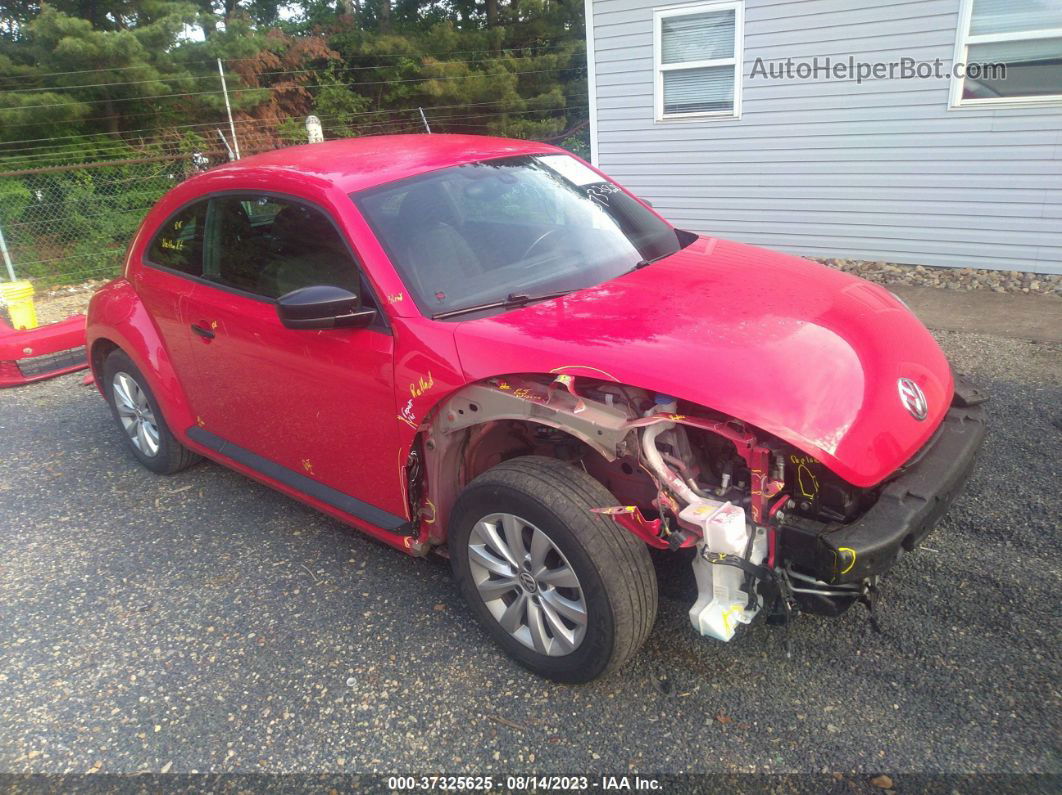 2016 Volkswagen Beetle Coupe 1.8t S Red vin: 3VWF17ATXGM608220