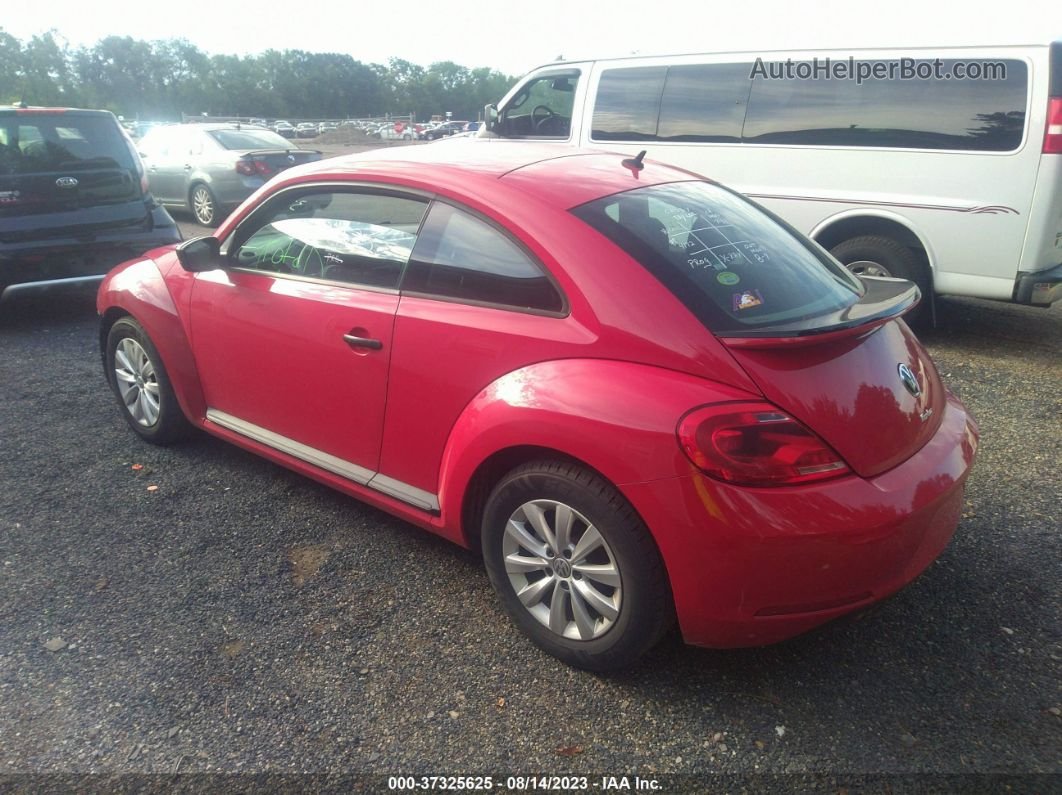 2016 Volkswagen Beetle Coupe 1.8t S Red vin: 3VWF17ATXGM608220