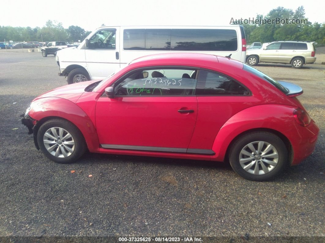 2016 Volkswagen Beetle Coupe 1.8t S Red vin: 3VWF17ATXGM608220