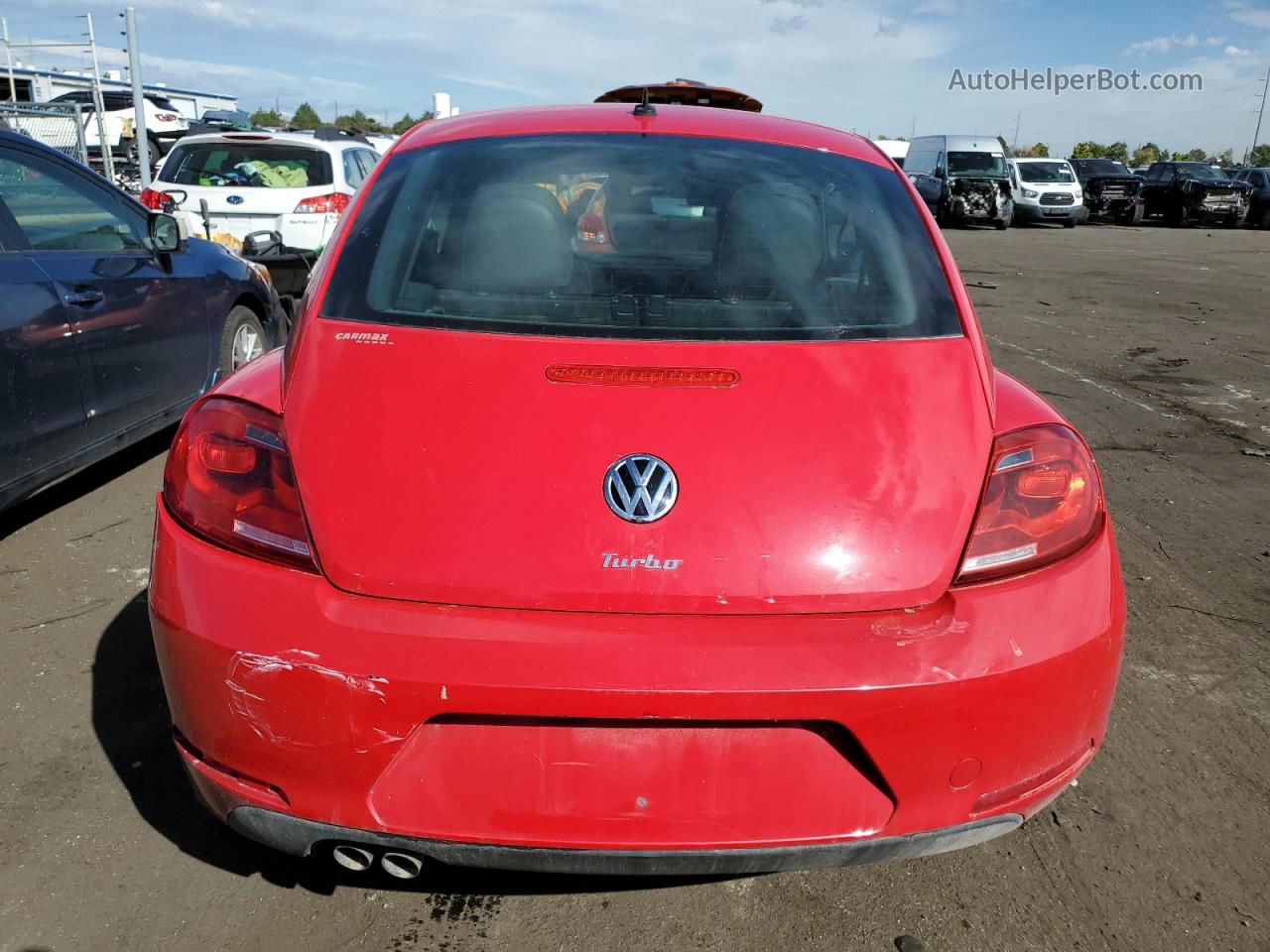 2016 Volkswagen Beetle 1.8t Red vin: 3VWF17ATXGM609268