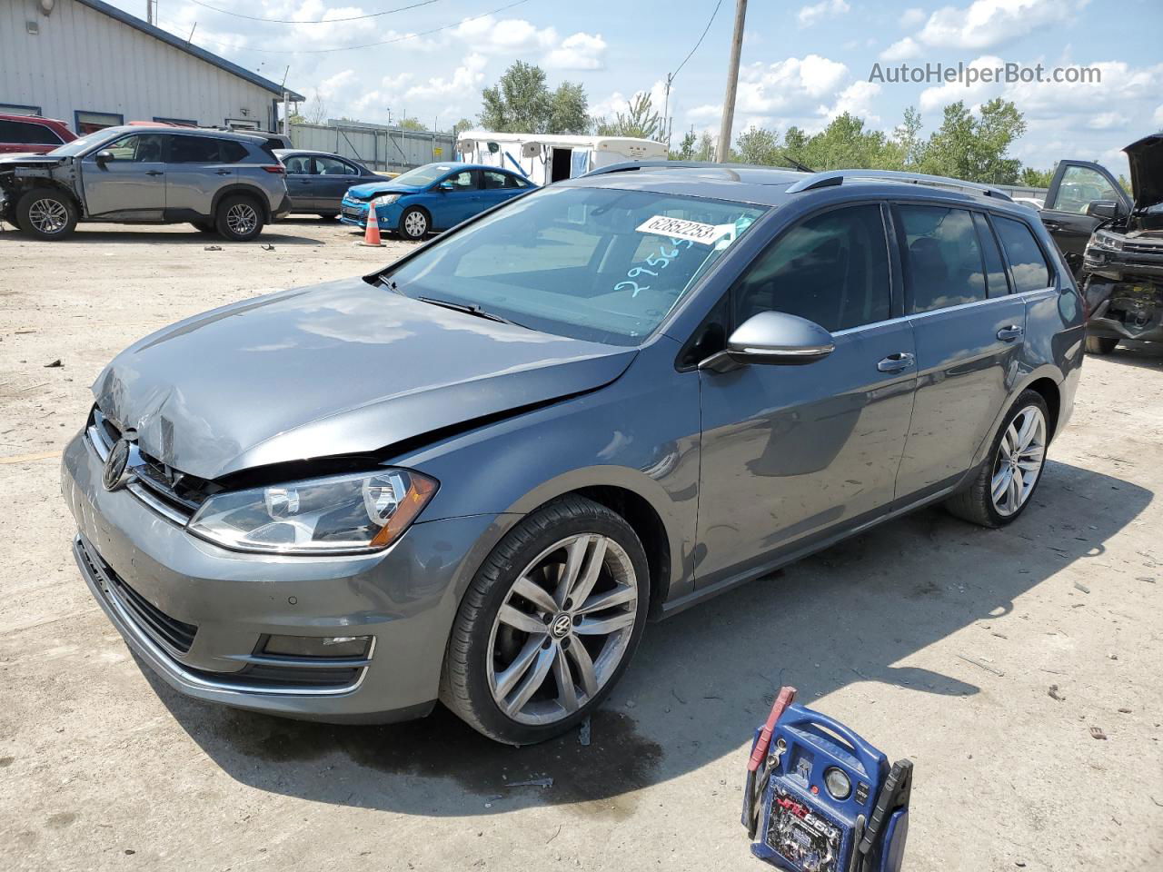 2015 Volkswagen Golf Sportwagen Tdi S Gray vin: 3VWFA7AU2FM502268