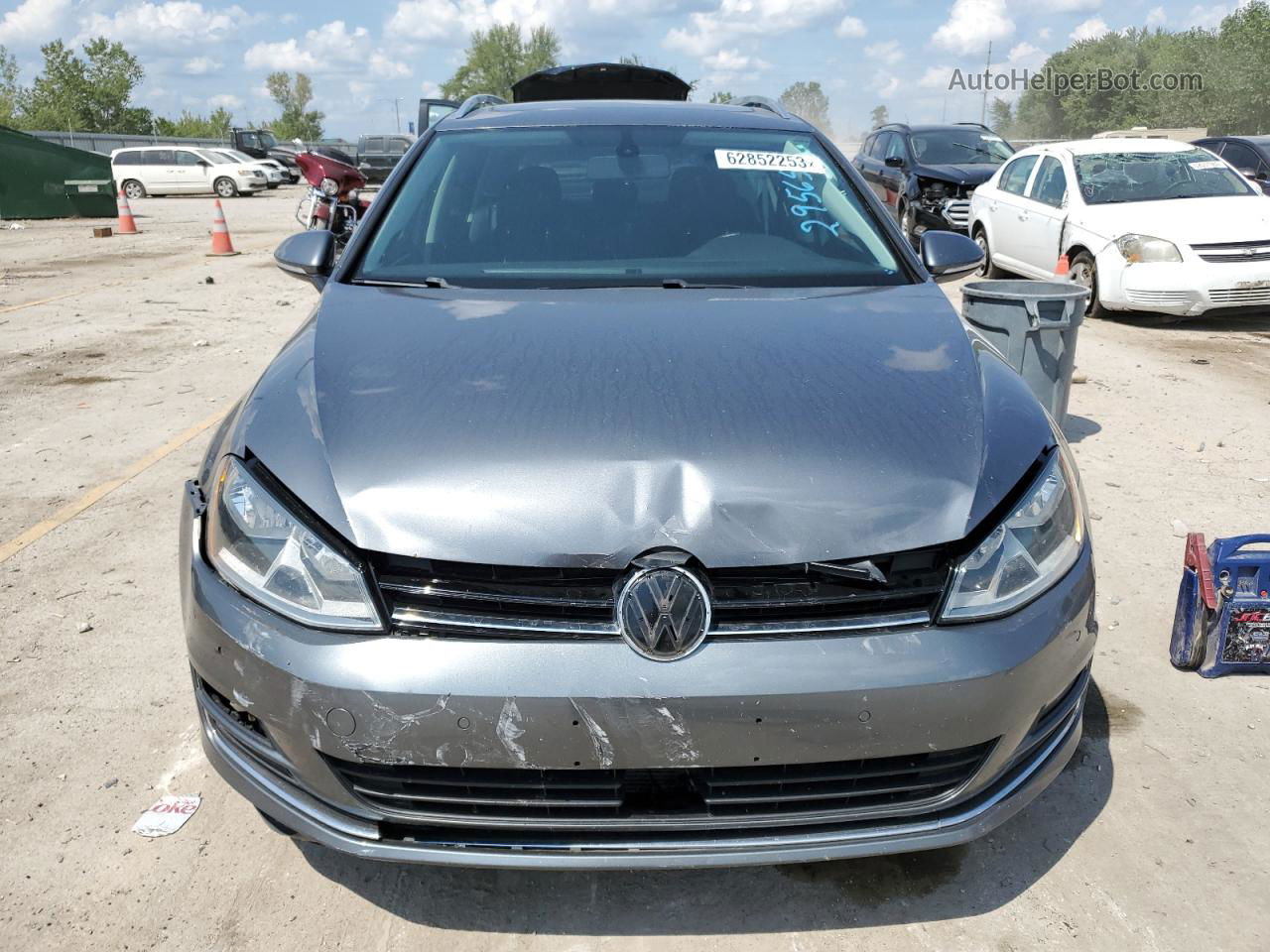 2015 Volkswagen Golf Sportwagen Tdi S Серый vin: 3VWFA7AU2FM502268