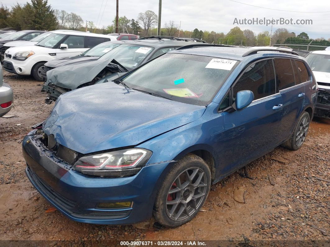 2015 Volkswagen Golf Sportwagen Tdi S 4-door Blue vin: 3VWFA7AU5FM506654