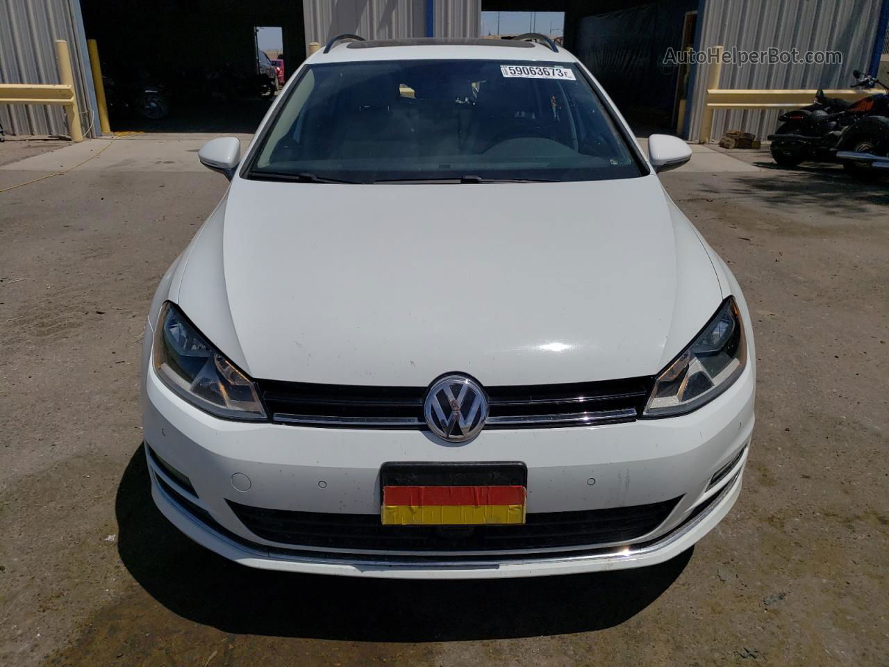 2015 Volkswagen Golf Sportwagen Tdi S White vin: 3VWFA7AU5FM509621