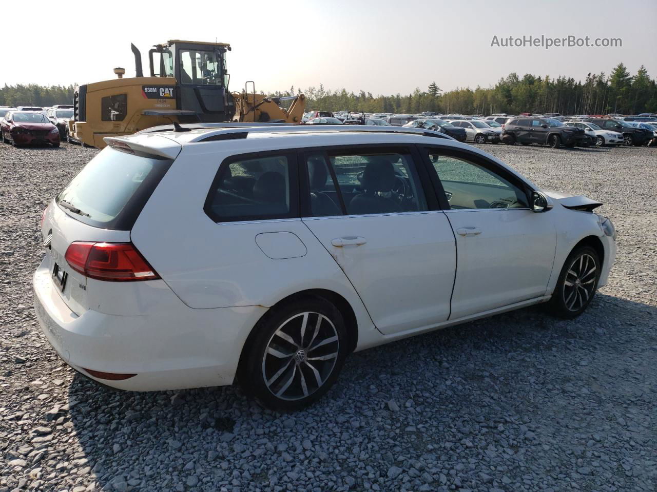 2015 Volkswagen Golf Sportwagen Tdi S White vin: 3VWFA7AU5FM513801