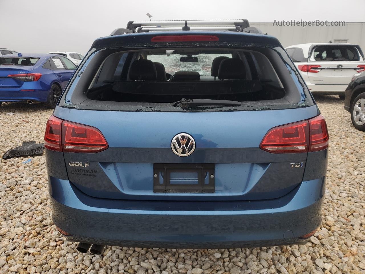 2015 Volkswagen Golf Sportwagen Tdi S Blue vin: 3VWFA7AU5FM516312