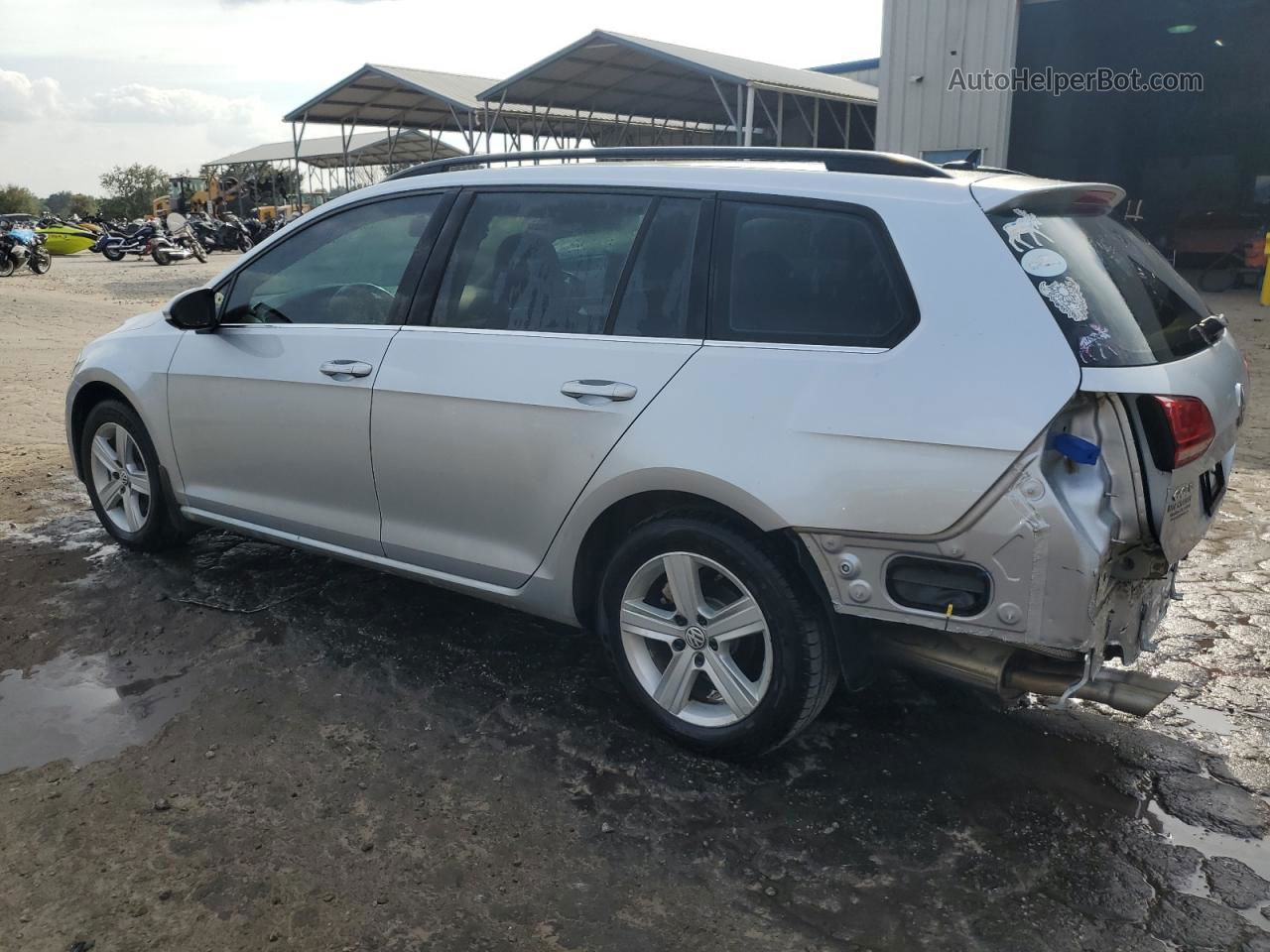 2015 Volkswagen Golf Sportwagen Tdi S Silver vin: 3VWFA7AU7FM505053