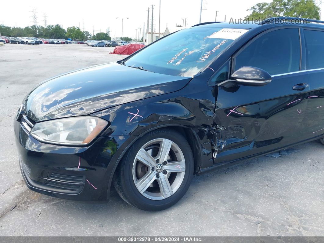 2015 Volkswagen Golf Sportwagen Tdi S 4-door Black vin: 3VWFA7AU7FM508955