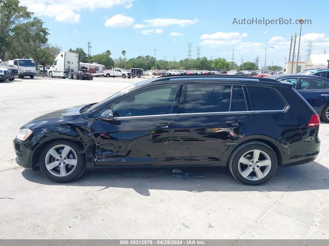 2015 Volkswagen Golf Sportwagen Tdi S 4-door Черный vin: 3VWFA7AU7FM508955