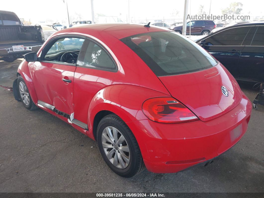 2014 Volkswagen Beetle 2.5l Entry Red vin: 3VWFP7AT0EM623871