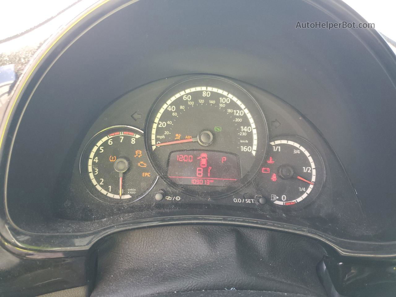 2014 Volkswagen Beetle  Черный vin: 3VWFP7AT0EM624115