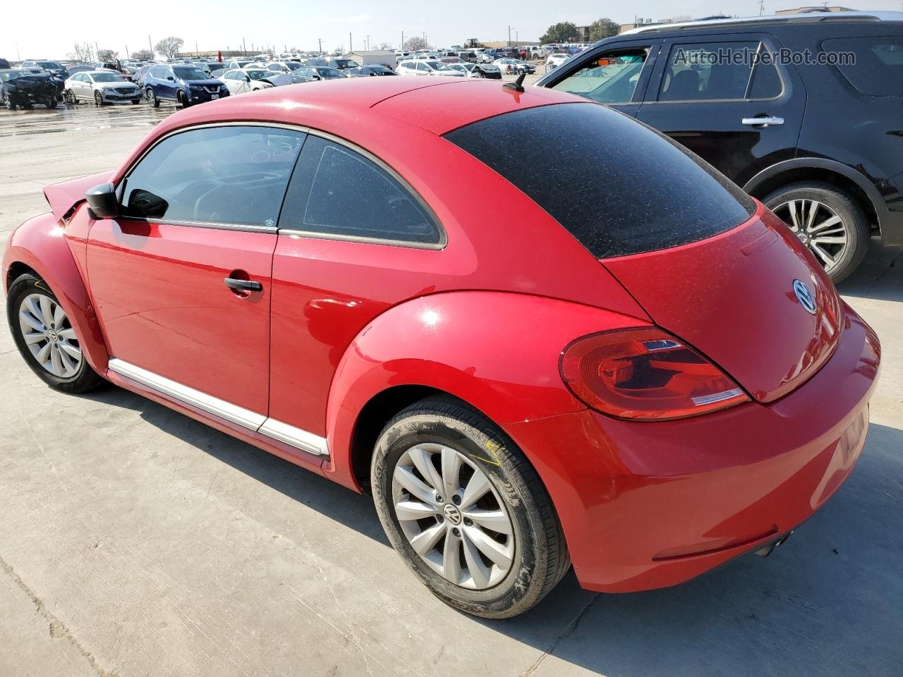 2014 Volkswagen Beetle  Красный vin: 3VWFP7AT0EM624700