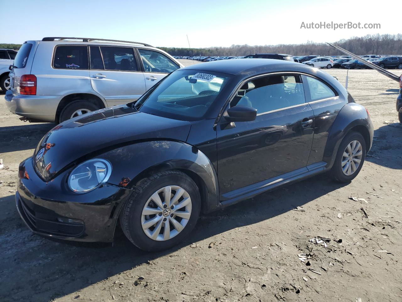 2014 Volkswagen Beetle  Черный vin: 3VWFP7AT0EM628956