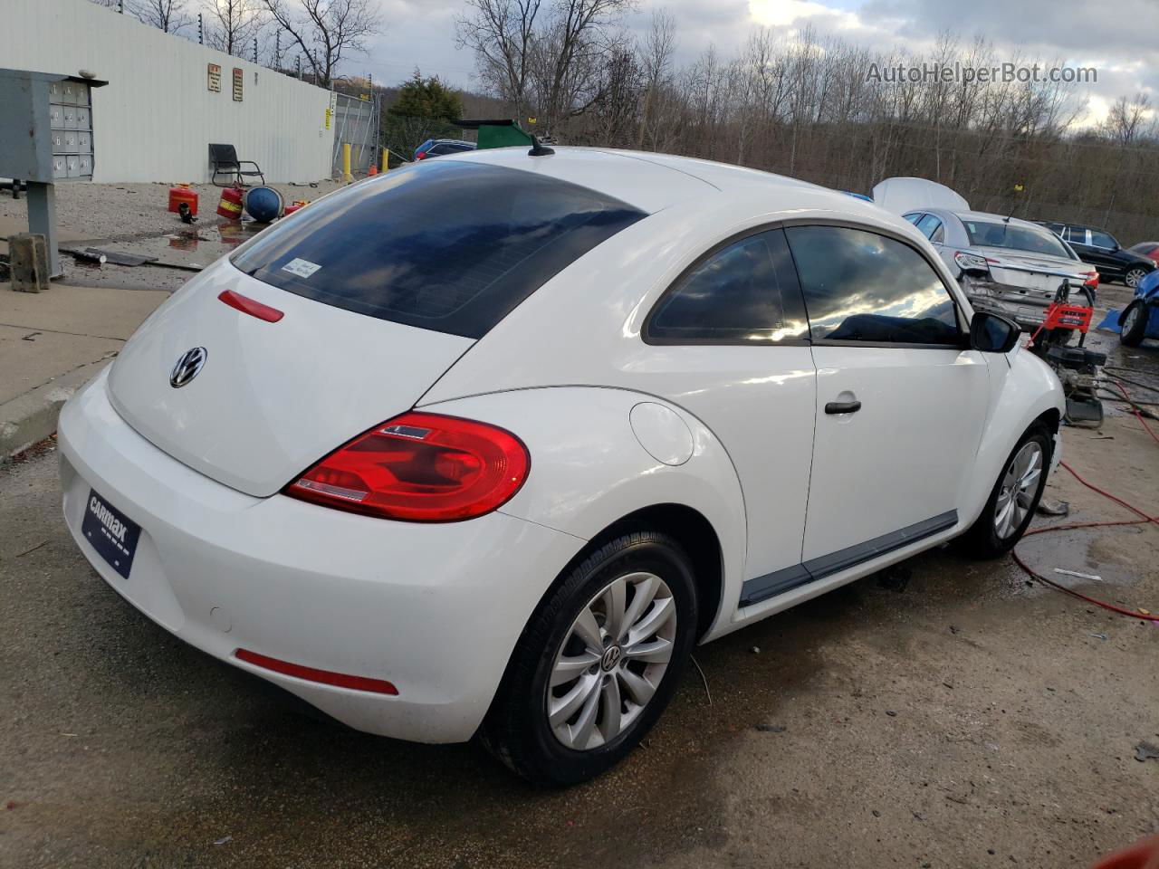 2014 Volkswagen Beetle  White vin: 3VWFP7AT1EM603029