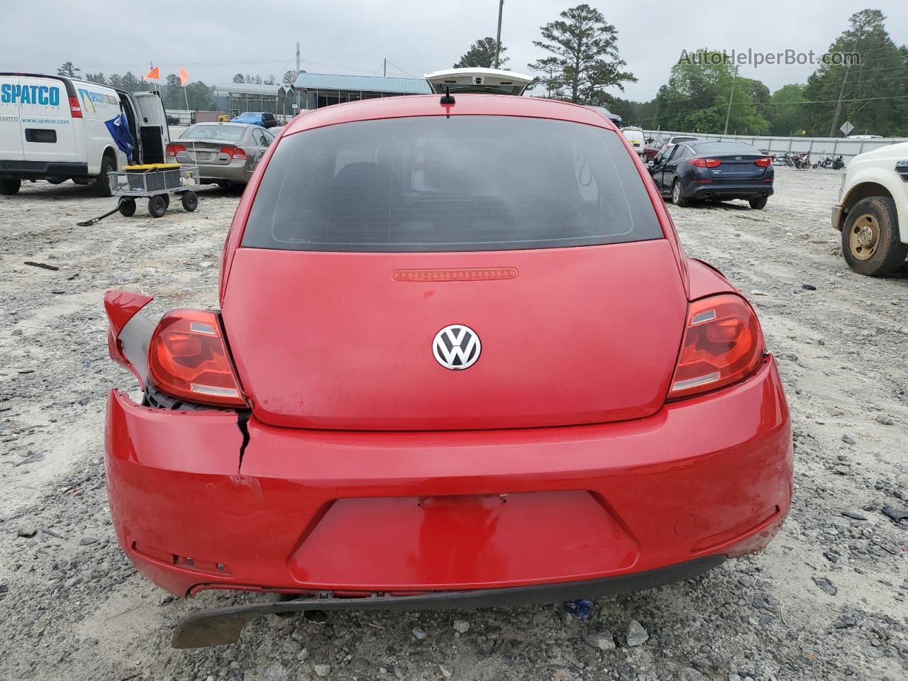 2014 Volkswagen Beetle  Red vin: 3VWFP7AT1EM626794