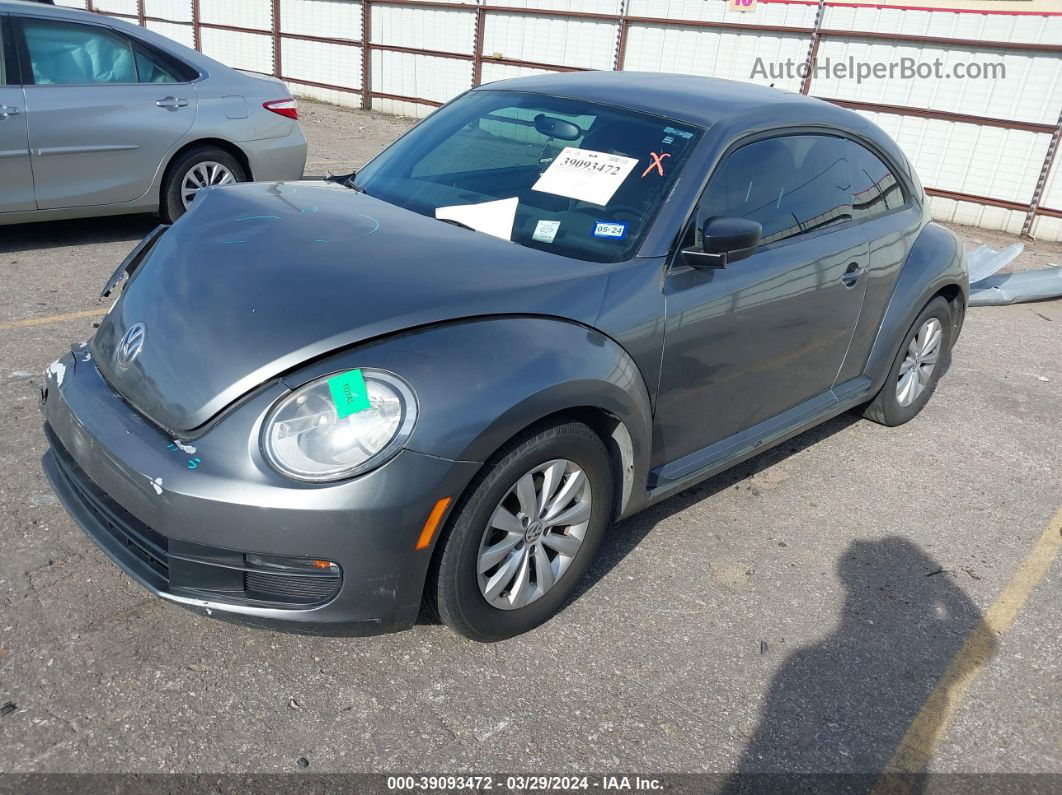 2014 Volkswagen Beetle 2.5l Entry Gray vin: 3VWFP7AT1EM630683