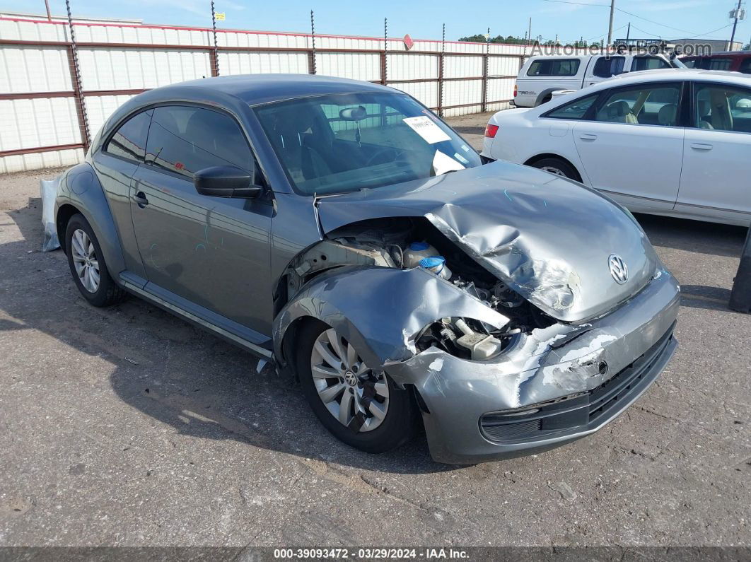 2014 Volkswagen Beetle 2.5l Entry Gray vin: 3VWFP7AT1EM630683