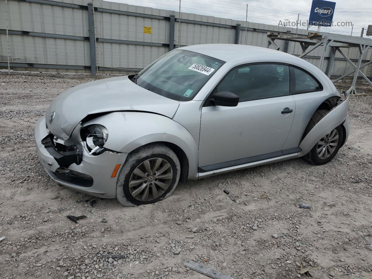 2014 Volkswagen Beetle  Silver vin: 3VWFP7AT3EM624092