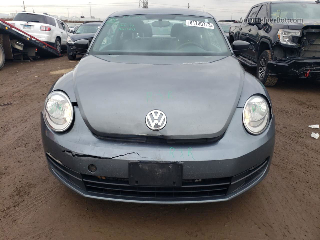 2014 Volkswagen Beetle  Gray vin: 3VWFP7AT5EM624076