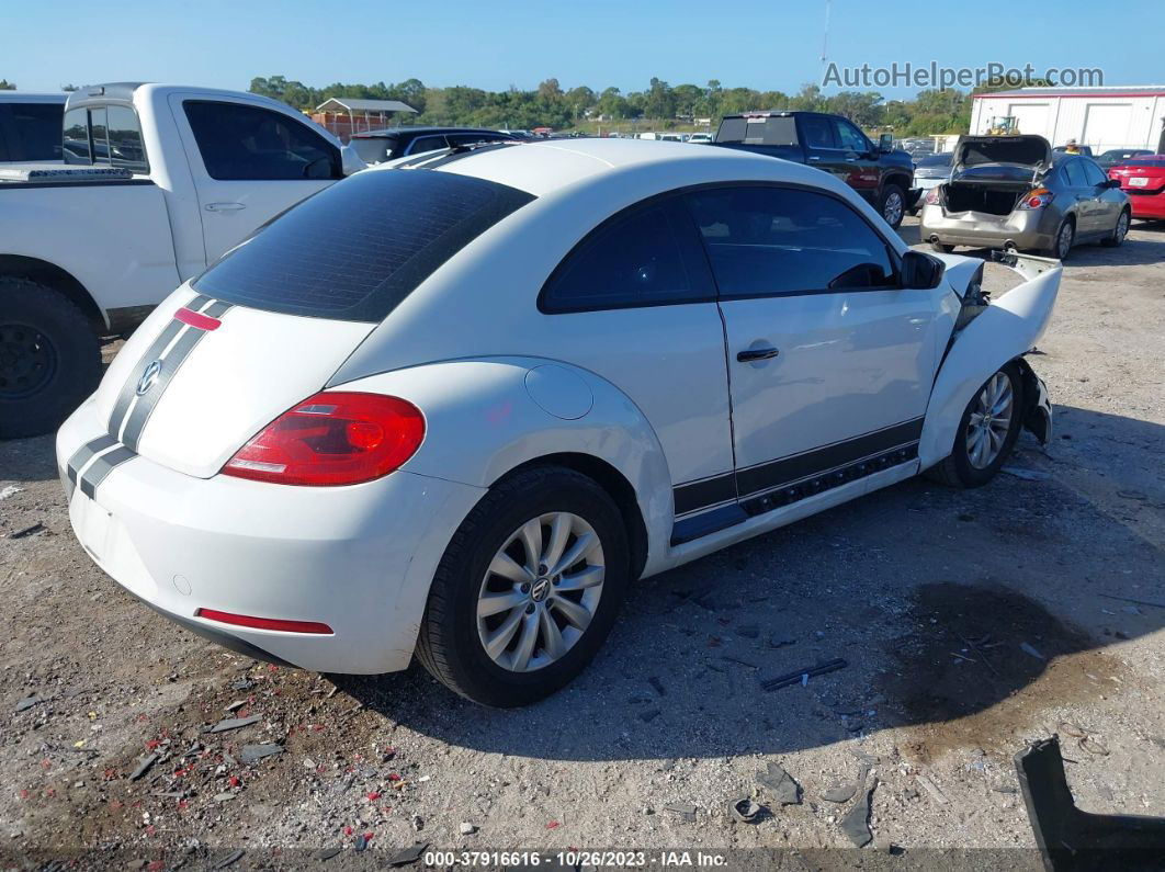 2014 Volkswagen Beetle 2.5l Entry White vin: 3VWFP7AT7EM623303