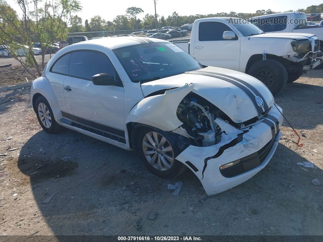 2014 Volkswagen Beetle 2.5l Entry White vin: 3VWFP7AT7EM623303