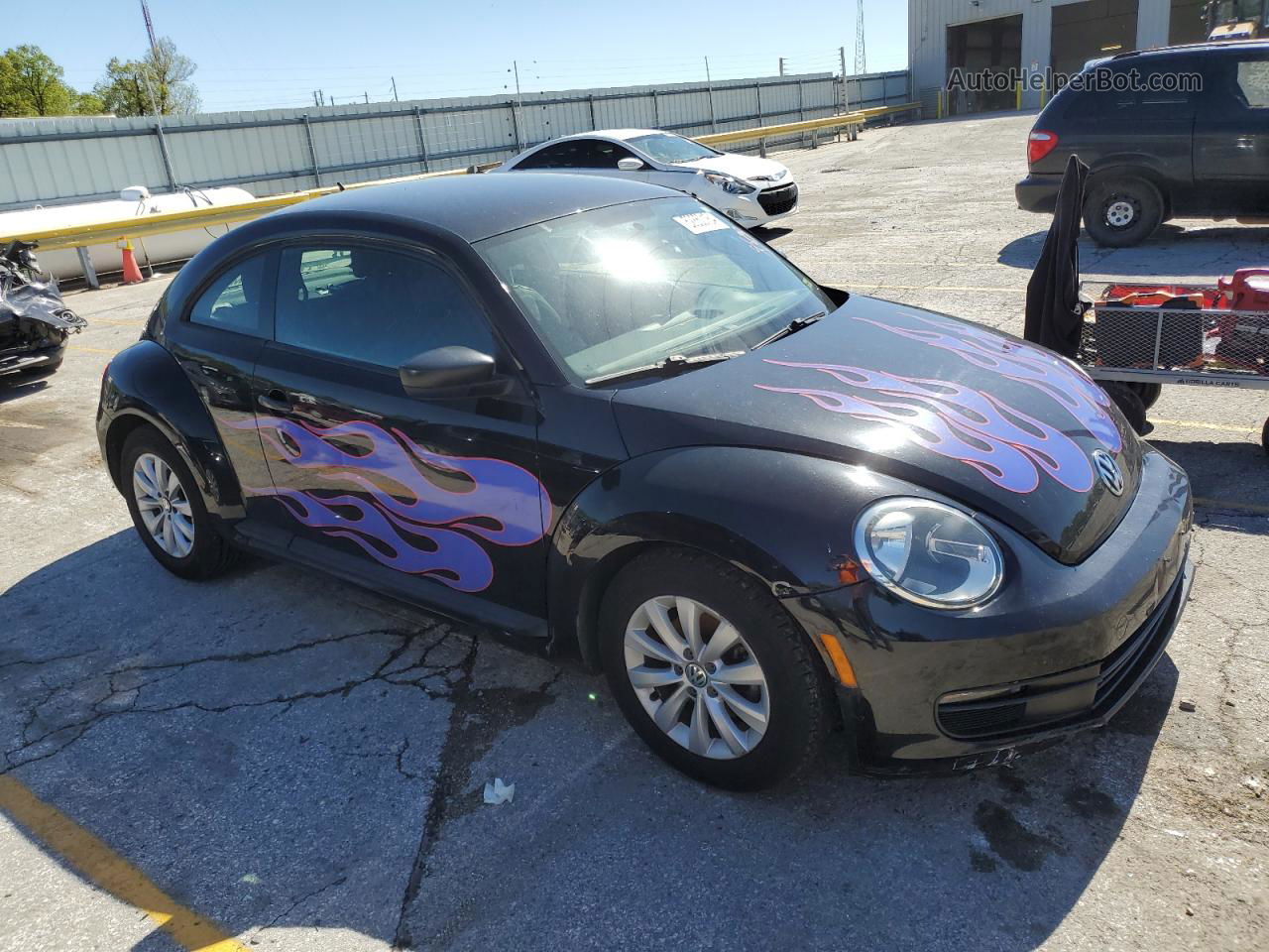 2014 Volkswagen Beetle  Black vin: 3VWFP7AT7EM624614