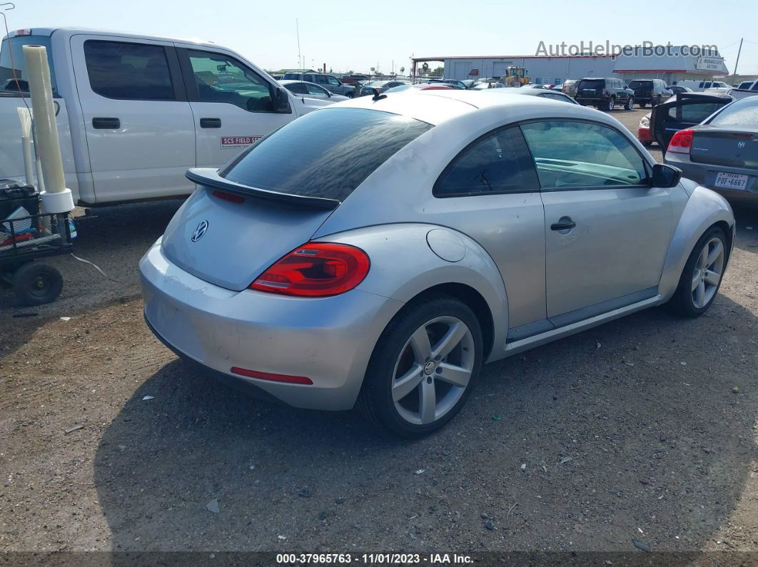 2014 Volkswagen Beetle Coupe 2.5l Entry Silver vin: 3VWFP7AT8EM629532