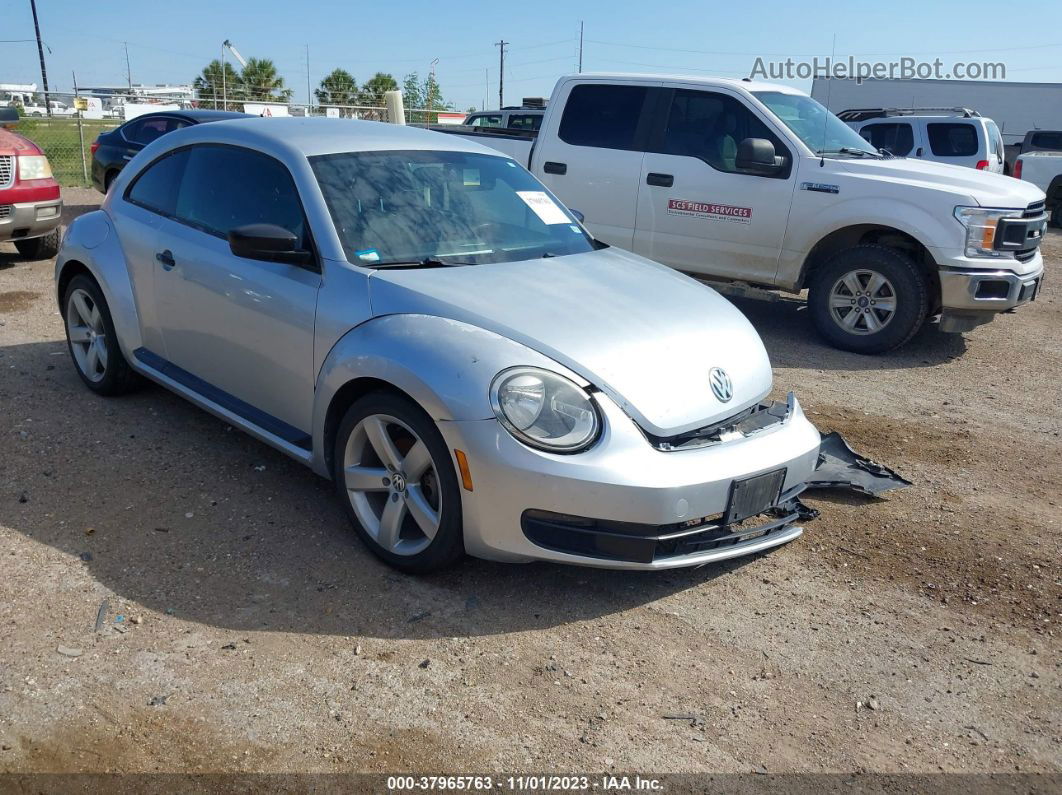 2014 Volkswagen Beetle Coupe 2.5l Entry Silver vin: 3VWFP7AT8EM629532