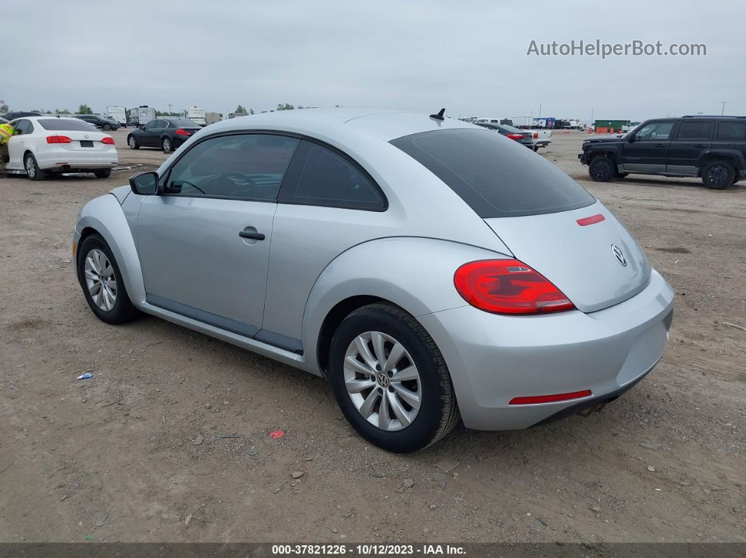 2014 Volkswagen Beetle Coupe 2.5l Entry Silver vin: 3VWFP7AT9EM621374