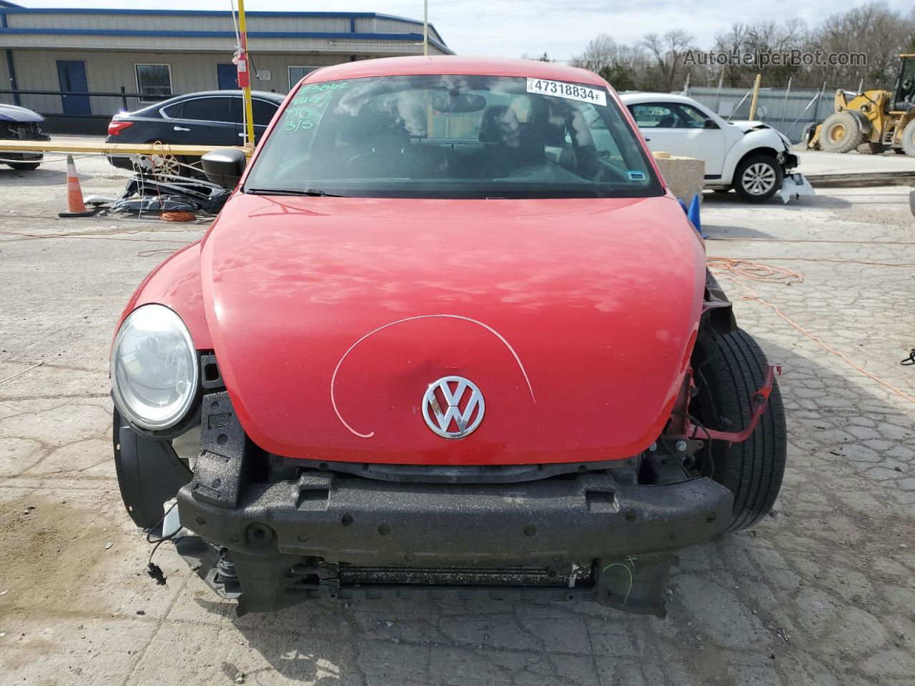 2014 Volkswagen Beetle  Красный vin: 3VWFP7AT9EM625621