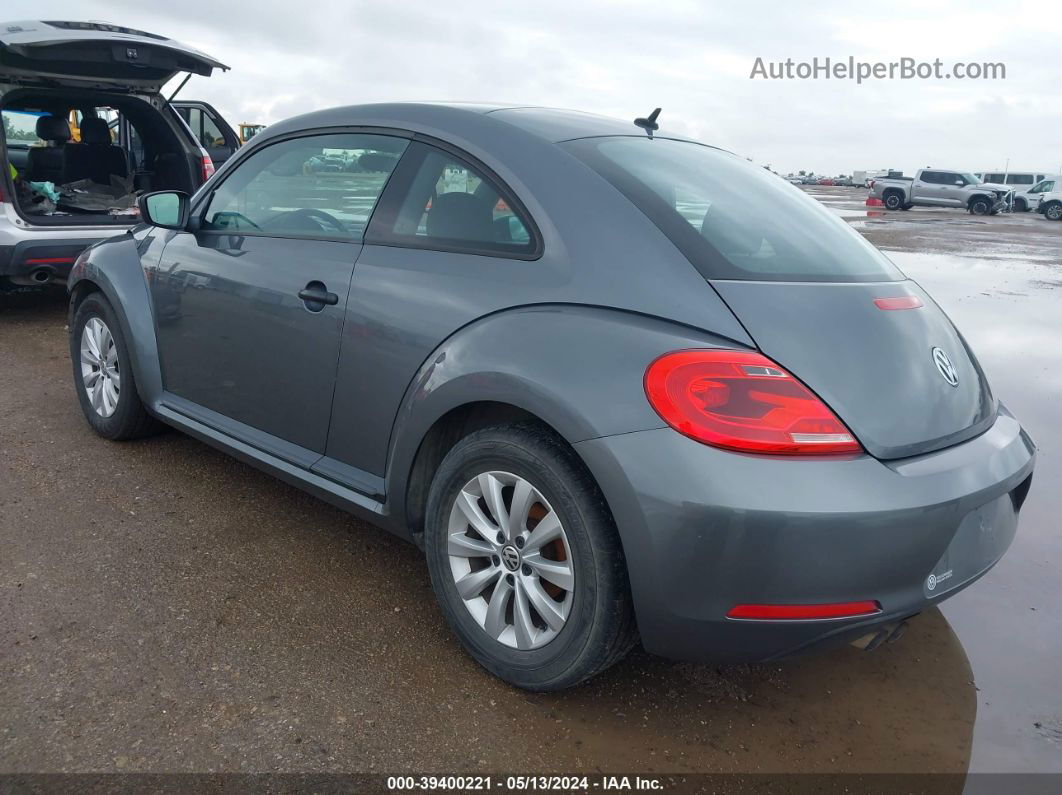 2014 Volkswagen Beetle 2.5l Entry Gray vin: 3VWFP7AT9EM628907