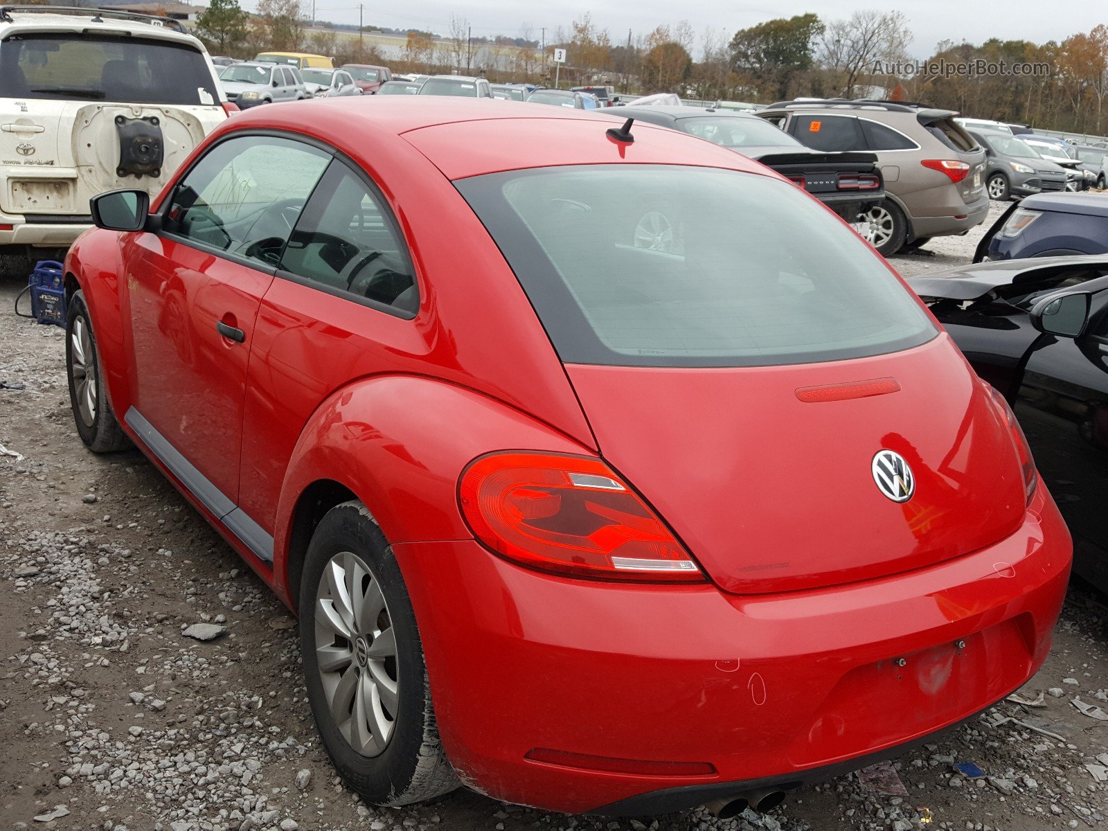 2014 Volkswagen Beetle  Красный vin: 3VWFP7ATXEM632061