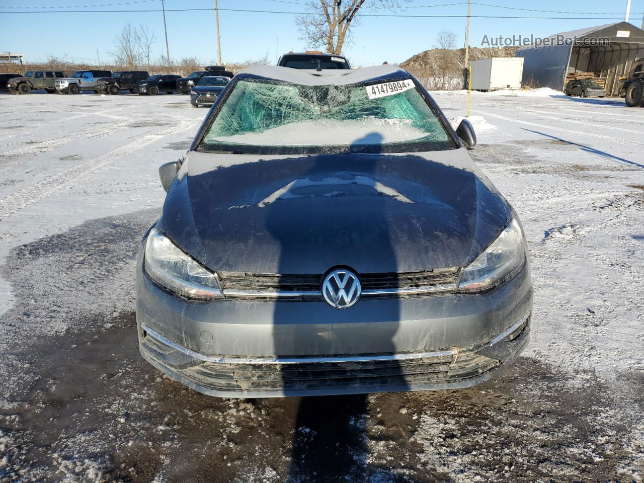 2019 Volkswagen Golf S Charcoal vin: 3VWG57AU0KM028713