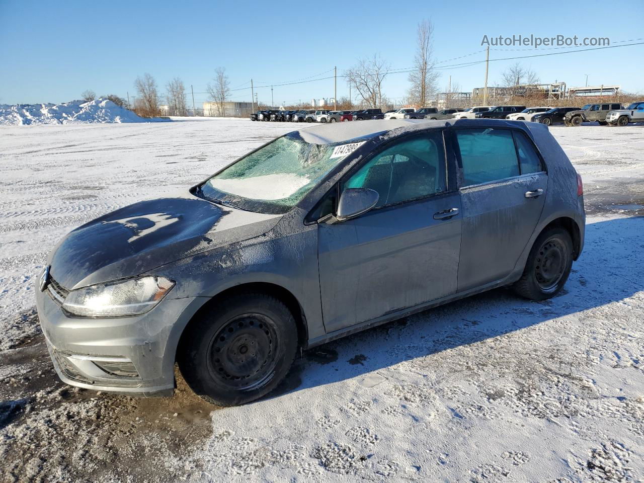 2019 Volkswagen Golf S Угольный vin: 3VWG57AU0KM028713