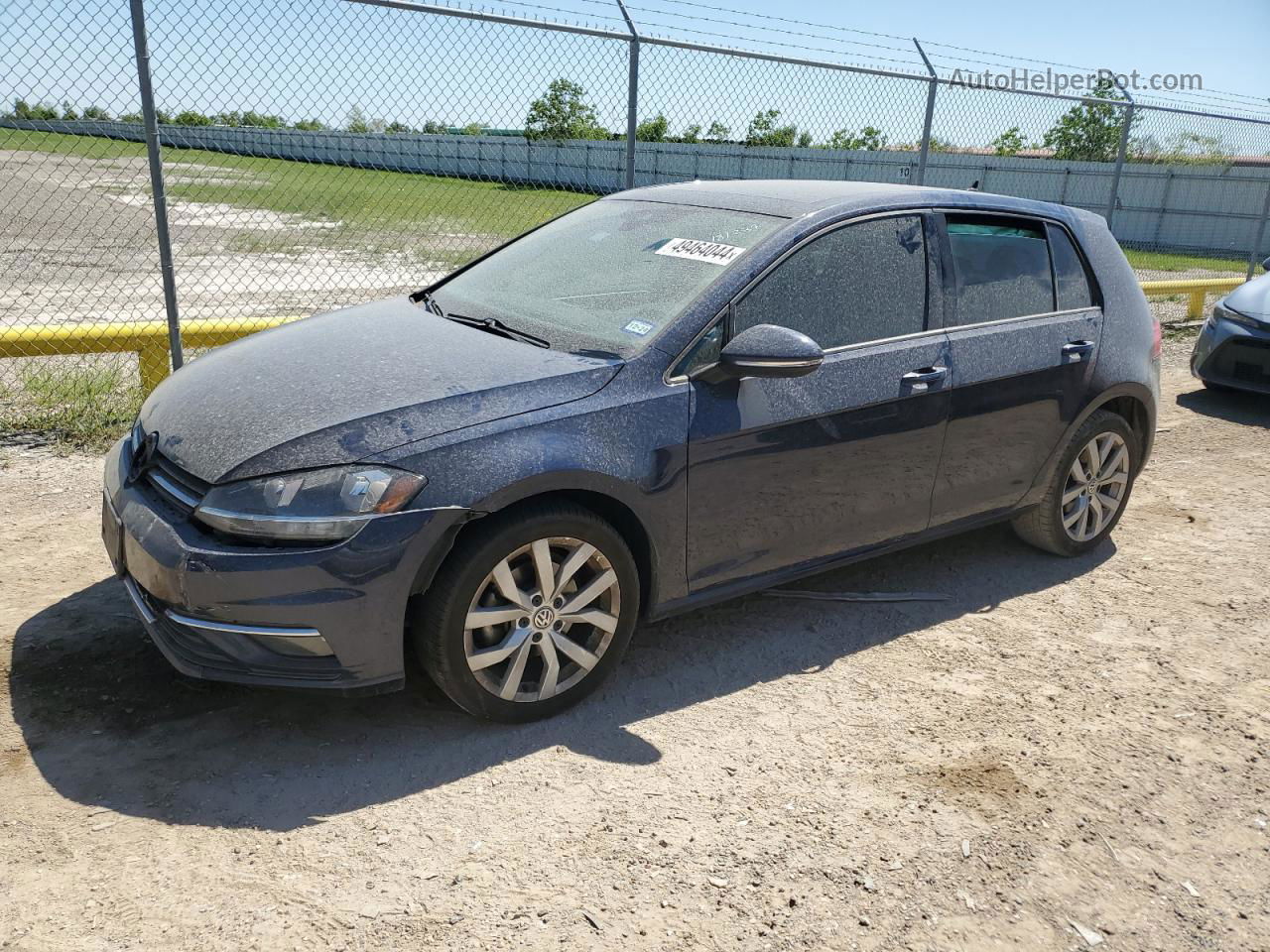 2019 Volkswagen Golf S Blue vin: 3VWG57AU0KM030784