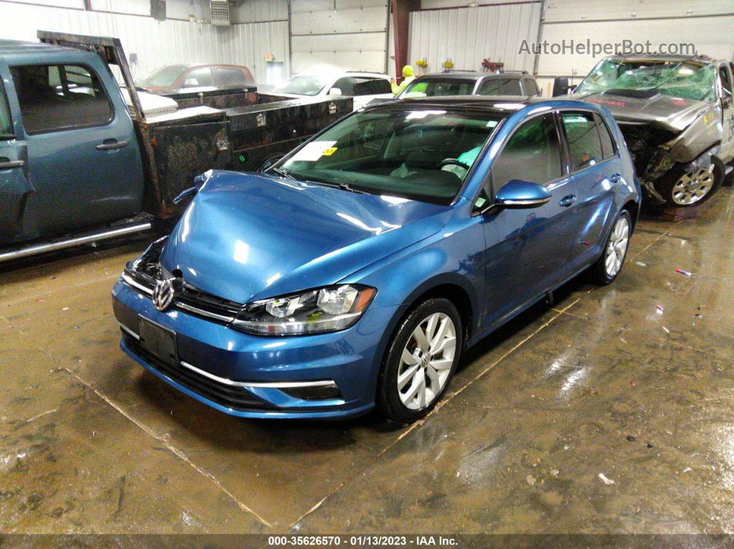 2019 Volkswagen Golf S/se Blue vin: 3VWG57AU1KM025495