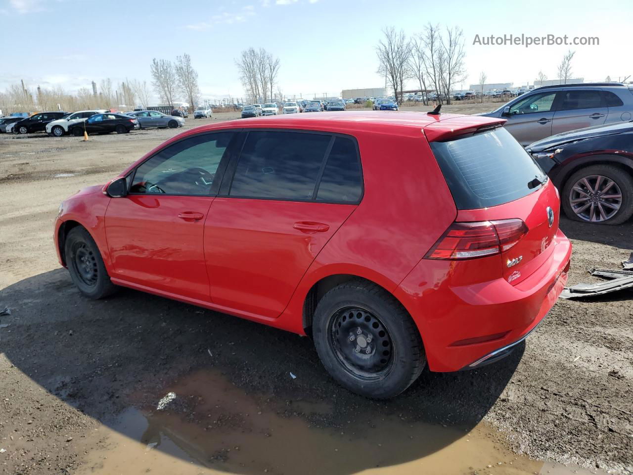 2019 Volkswagen Golf S Red vin: 3VWG57AU1KM026906