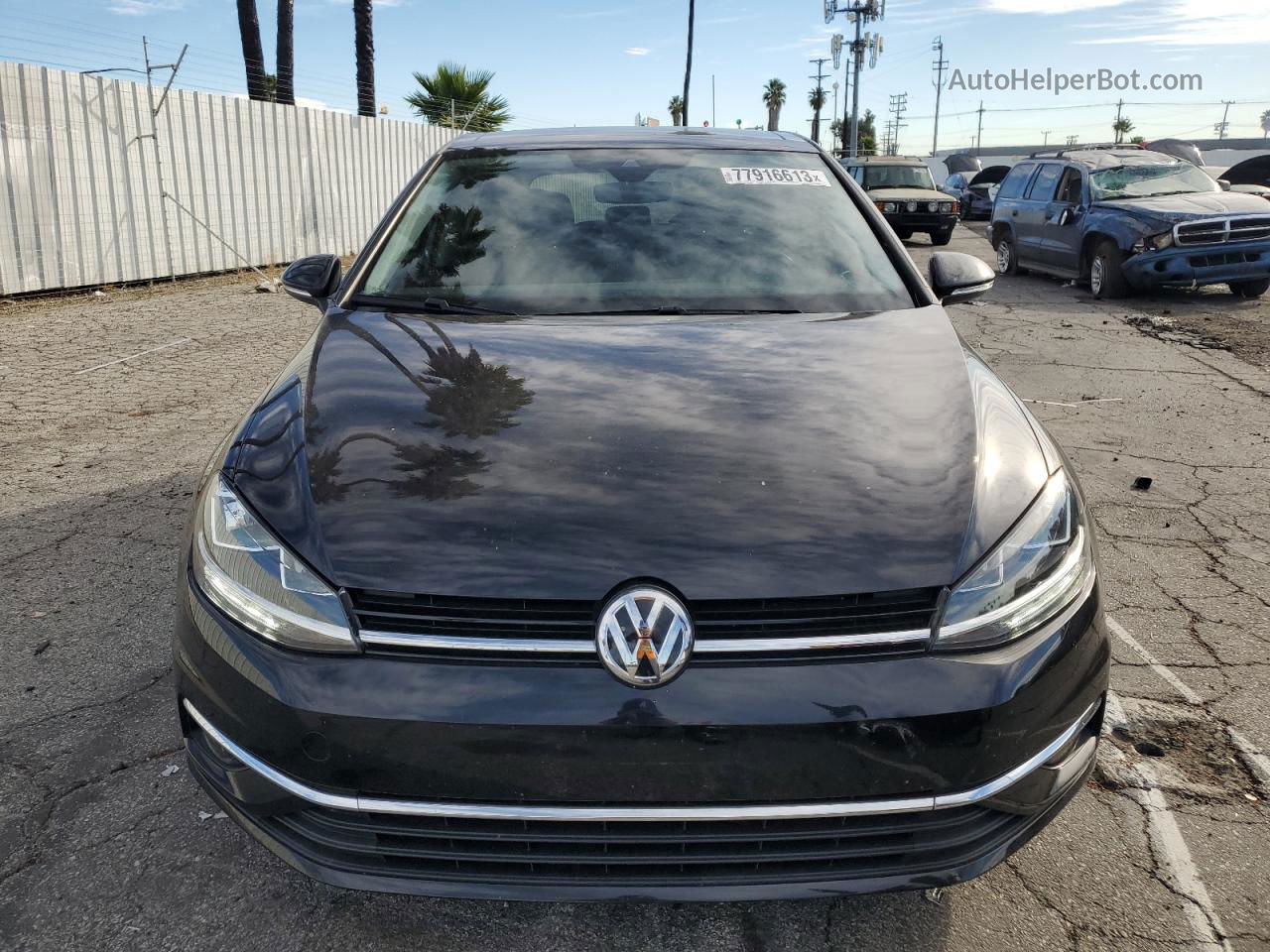 2019 Volkswagen Golf S Black vin: 3VWG57AU1KM030955