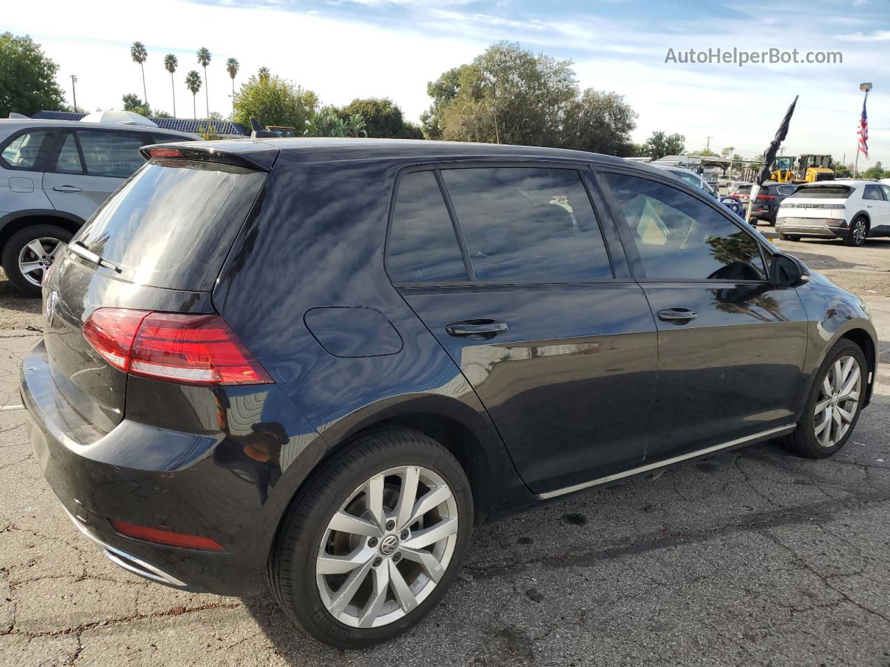 2019 Volkswagen Golf S Black vin: 3VWG57AU1KM030955